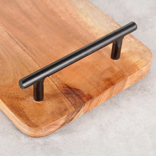Taca do serwowania drewniana z uchwytami 30x15,5 cm