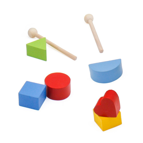 Pchacz chodzik drewniany edukacyjny sorter liczydło cymbałki bębenek 