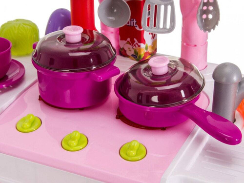 Duża kuchnia Walizka na kółkach Akcesoria 43 el. Mały Kucharz 