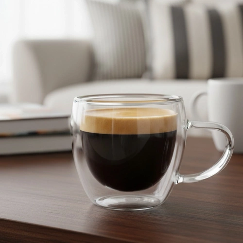 Szklanka termiczna z podwójną ścianką do espresso DOUBLE 100 ml