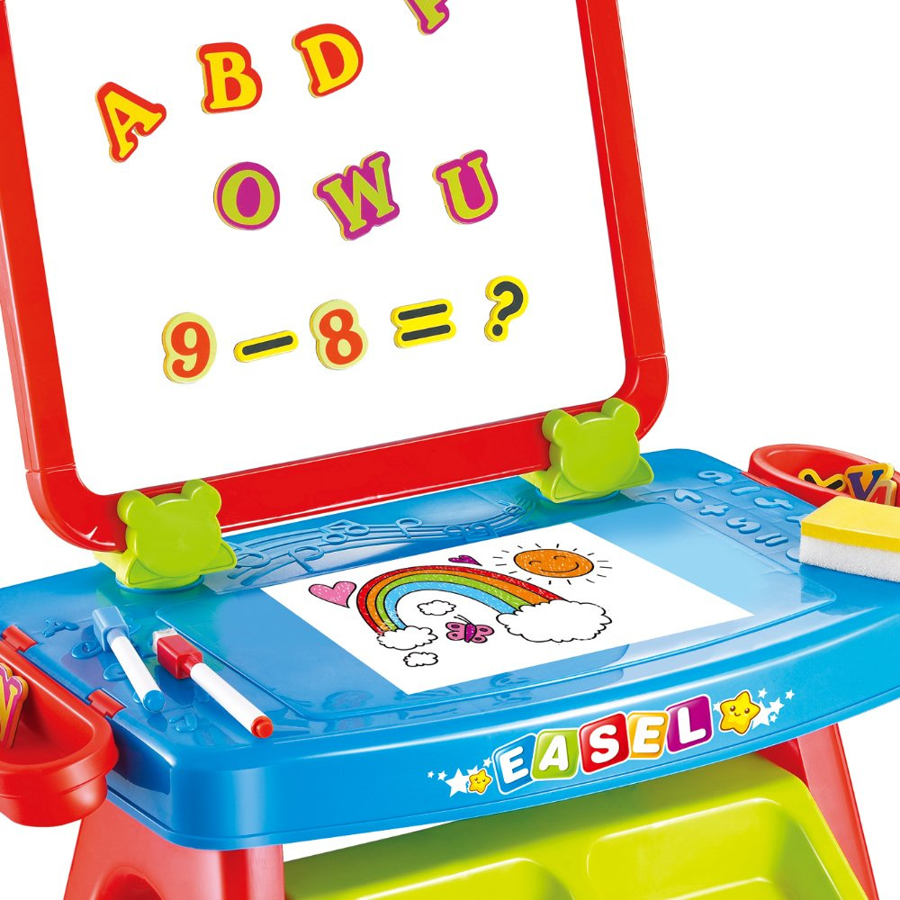 Stolik z tablicą do malowania rysowania akcesoria