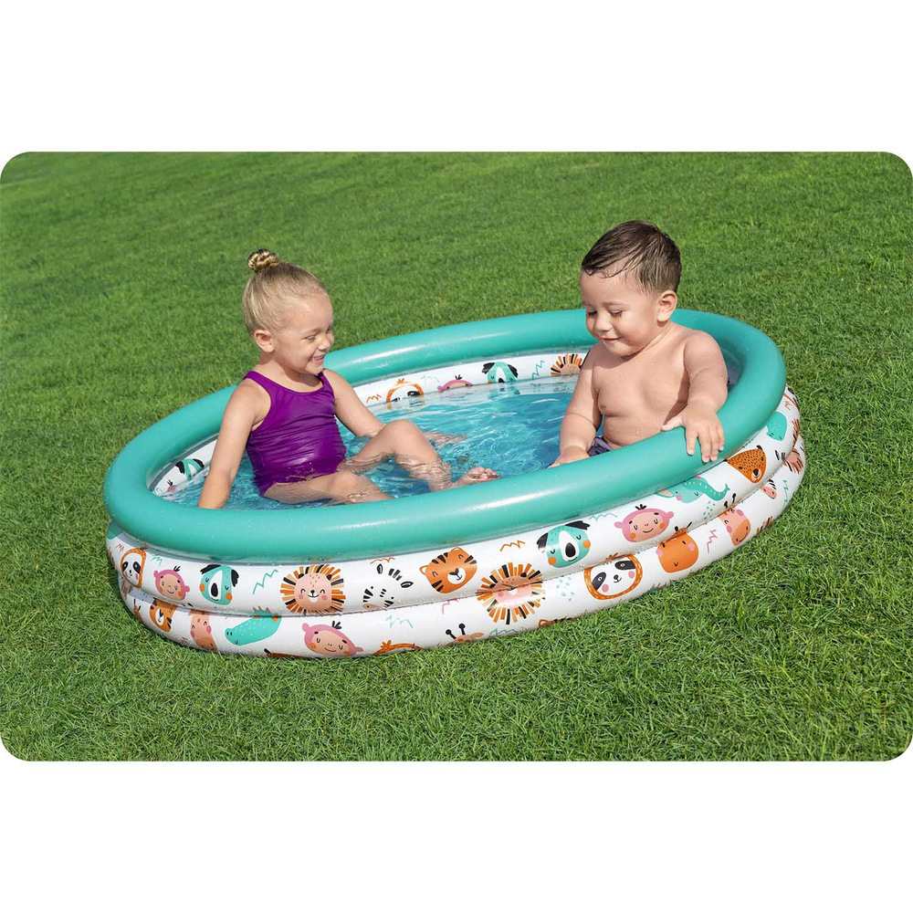 Bestway Dmuchany basen brodzik dla dzieci ZWIERZĄTKA Z SAFARI 122cm 51226