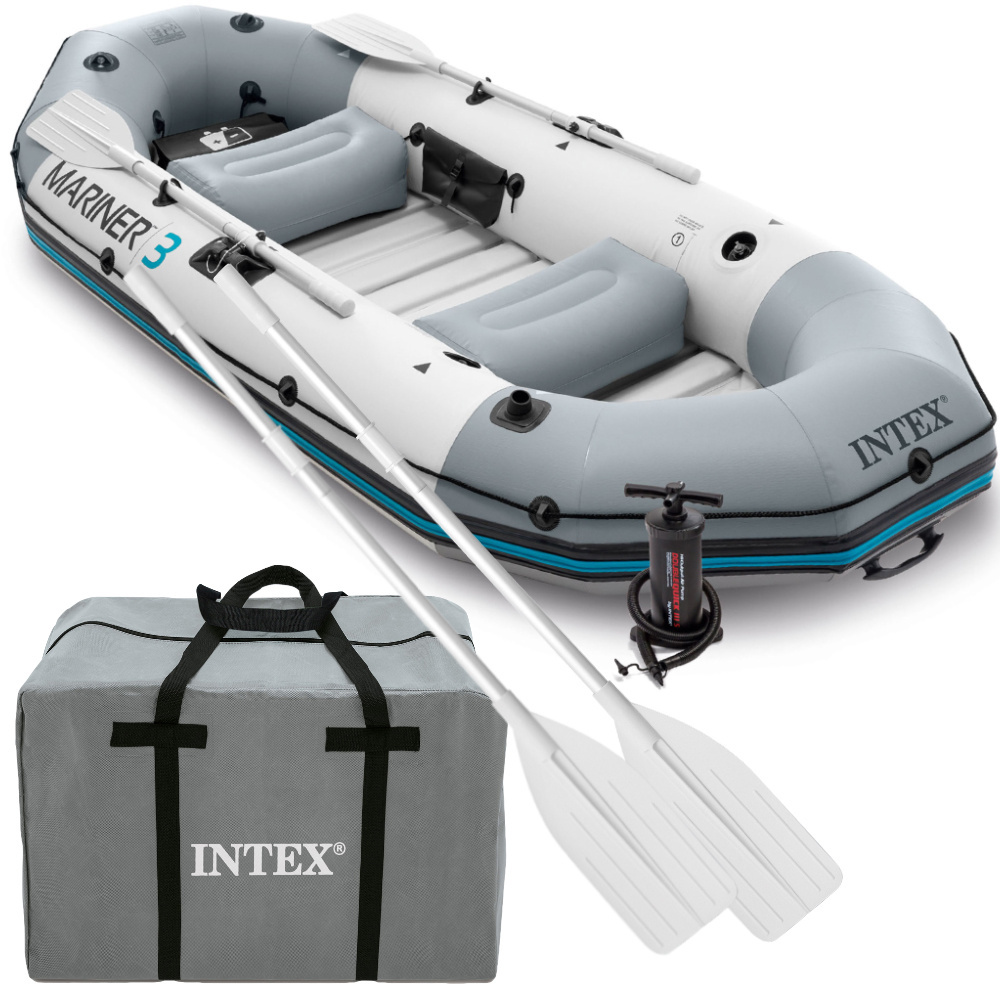 Ponton Mariner 3 os.+ wiosła+ pompka  297cm Intex 68373