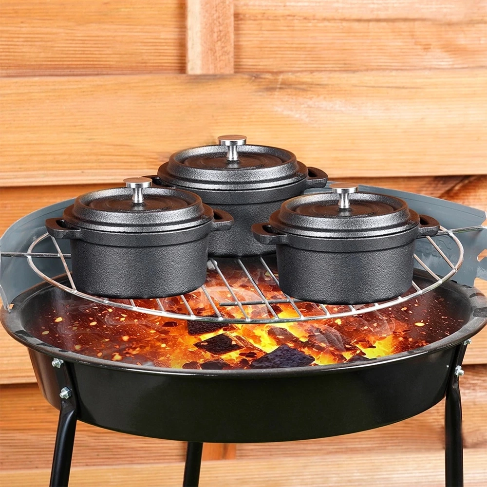 Garnek do serwowania z pokrywką żeliwny CAST LINE 10 cm, 250 ml