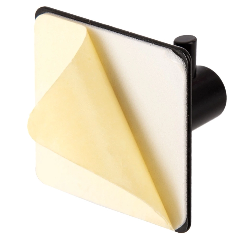 Haczyk wieszak samoprzylepny czarny RADKA 4,5x4,5 cm 2 szt.
