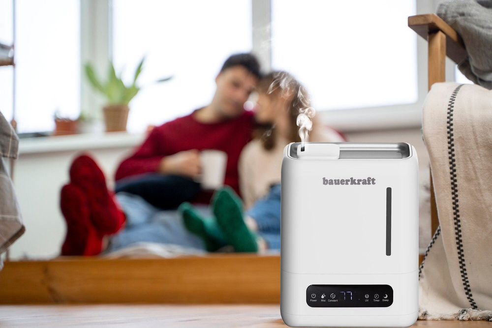 Nawilżacz powietrza filtr UV aromaterapia pilot timer Bauerkraft