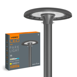 Lampa uliczna ogrodowa okrągła VIDEX LED IP65 120W 16800Lm 220V