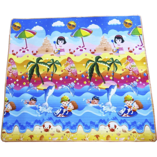 Dwustronna mata piankowa dla dzieci 177x197 cm XXL