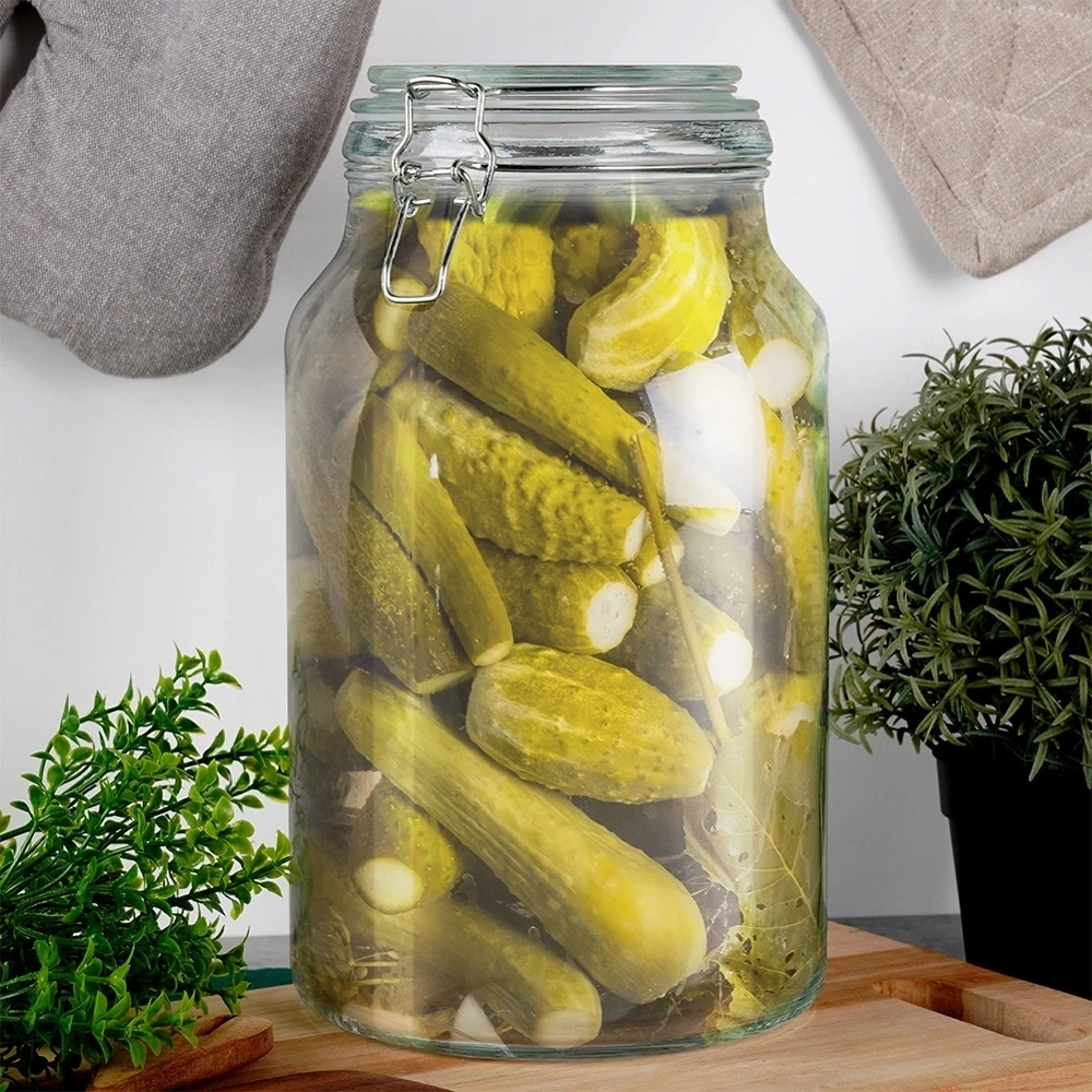 Słoik patentowy z klipsem szklany 4,2 l