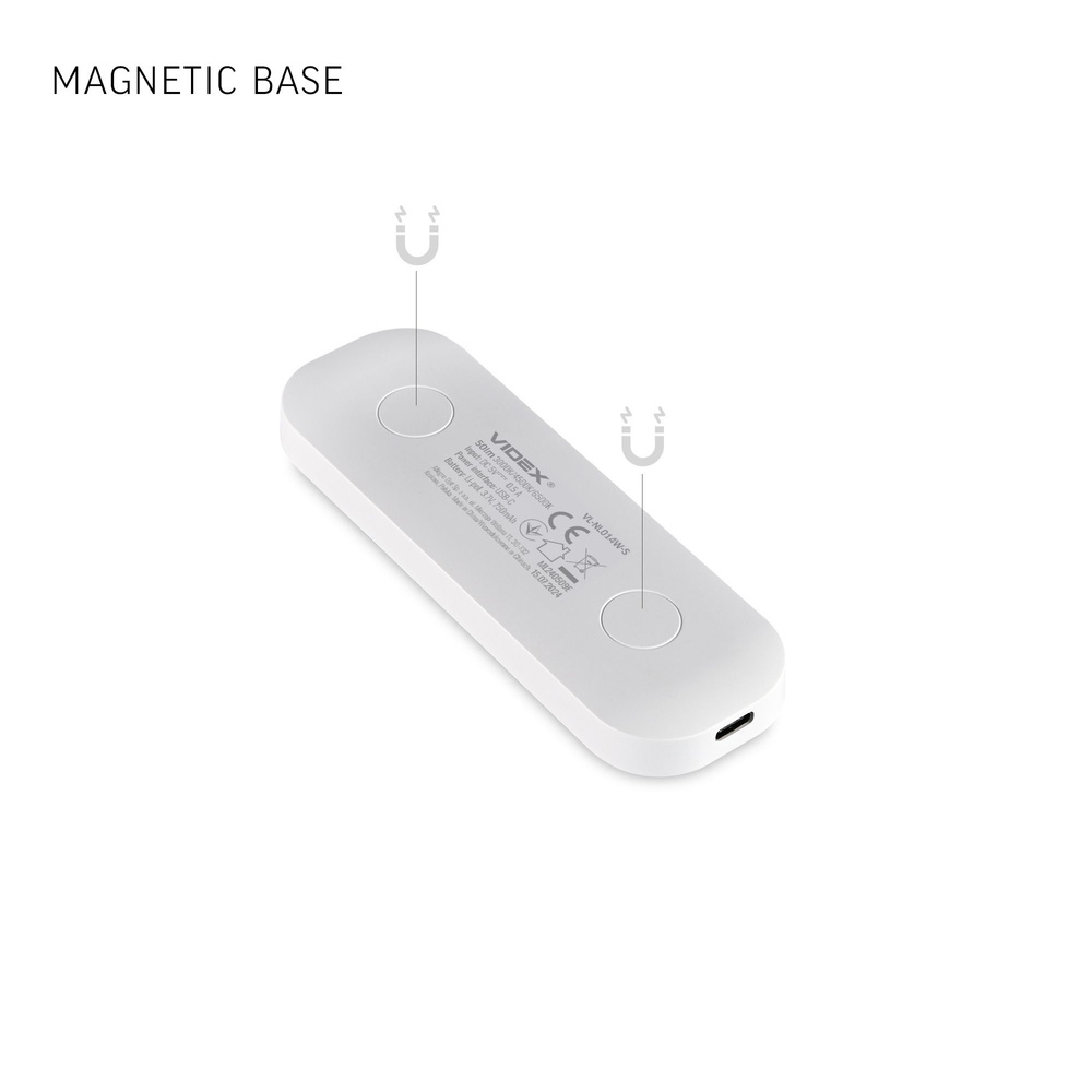 LAMPKA NOCNA LED Z AKUMULATOREM I CZUJNIKIEM RUCHU VIDEX VL-NL014W-S
