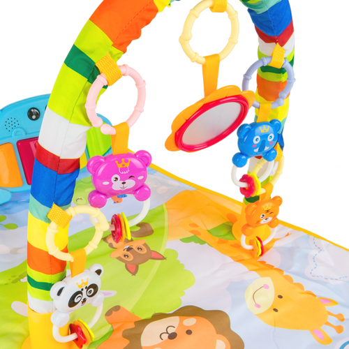 Interaktywna mata edukacyjna z zabawkami + pianino