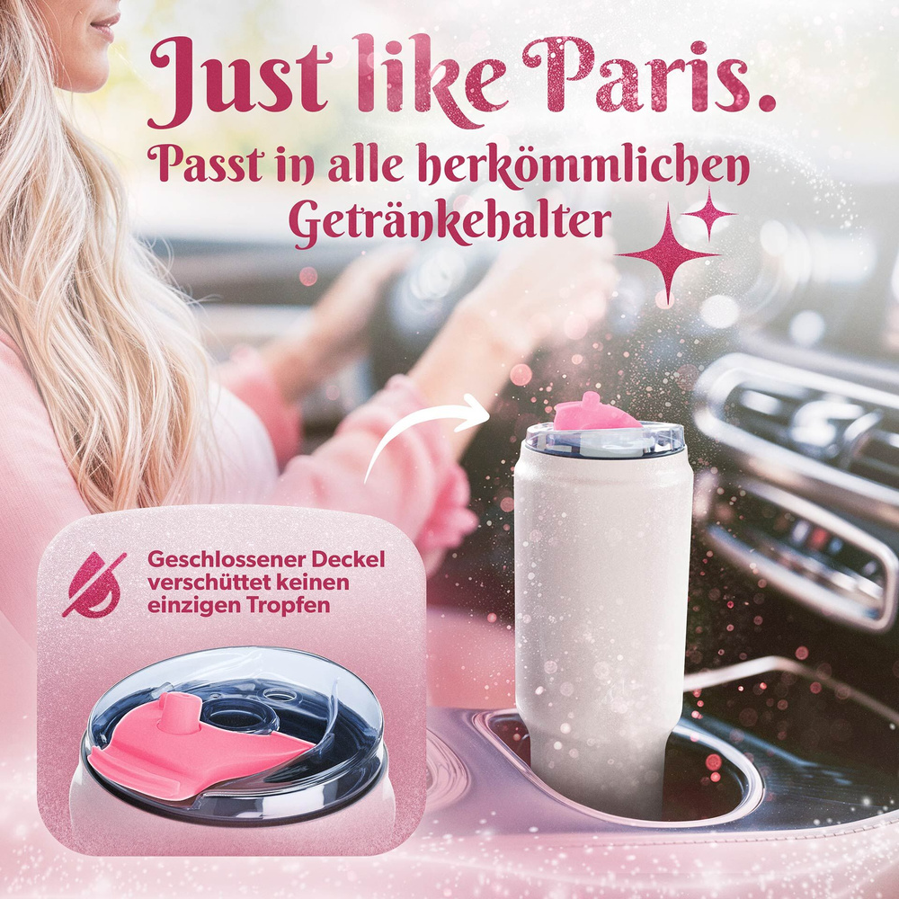 Kubek do napojów 1 L, biały Paris Hilton