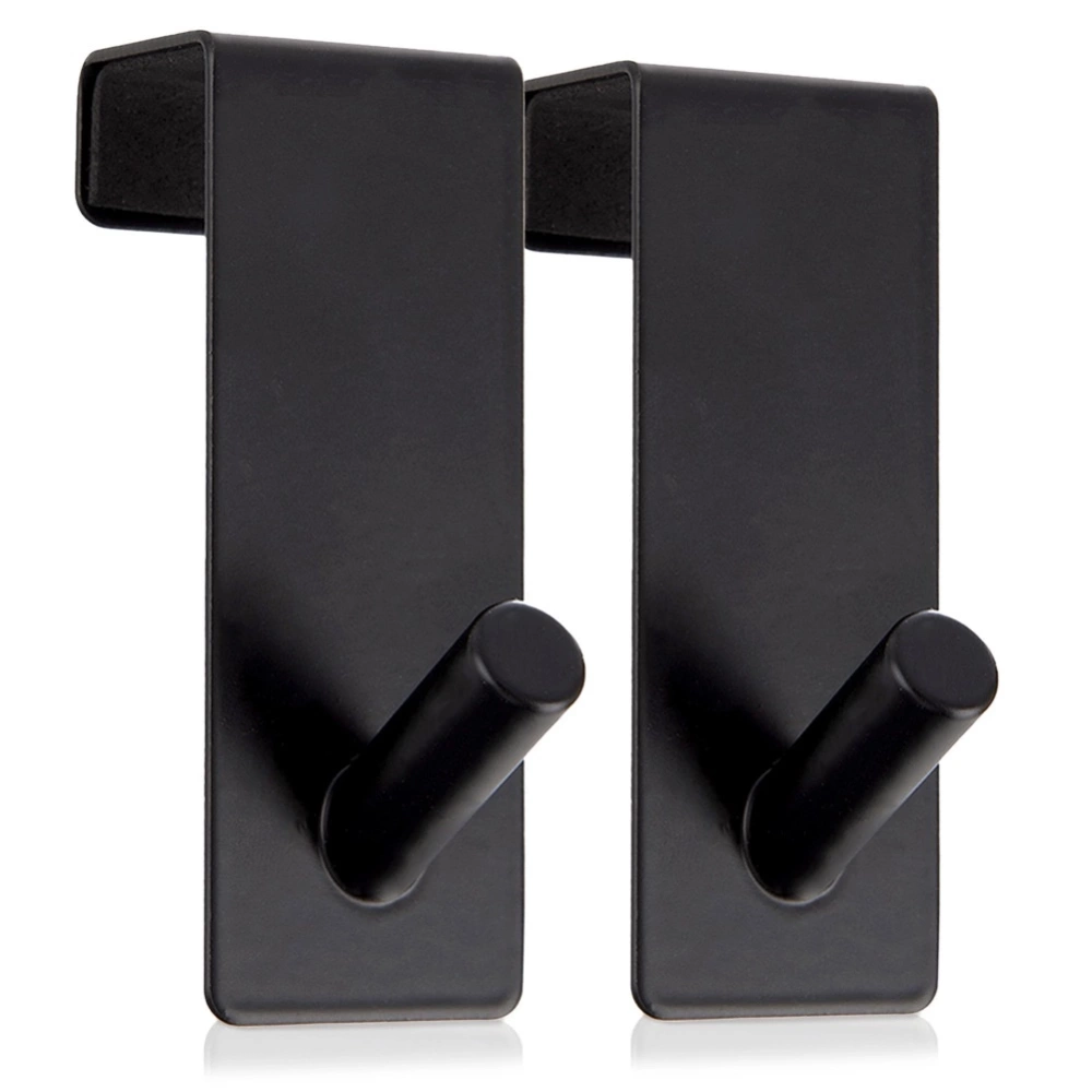 Wieszak na drzwi metalowy czarny RADKA 3x5x8 cm 2 szt.