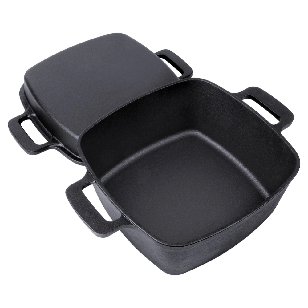 Garnek z pokrywką żeliwny 2w1 CAST LINE 25 cm, 4,5 l / 1,8 l