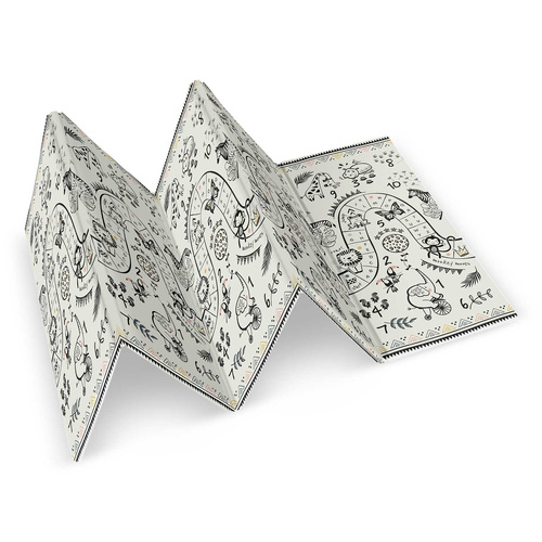 Mata piankowa edukacyjna składana 200 x 180 x 1 cm ocean-safari