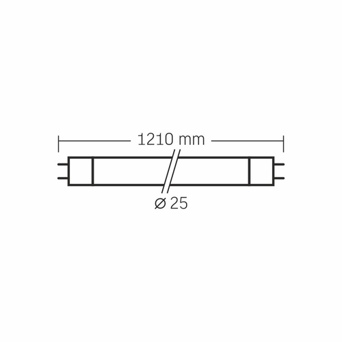 Rurka szklana LED T8 VIDEX-T8-LED-120-18W-NW
