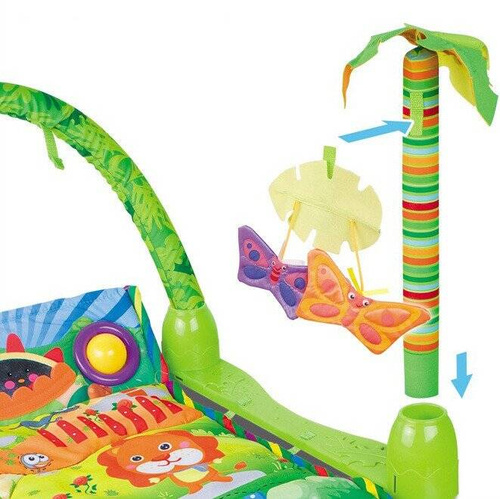 Mata edukacyjna interaktywna Zoo Grzechotki Piłeczki