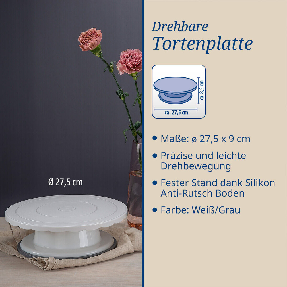 Obrotowa taca do ciast, Ø27 cm Dr. Oetker