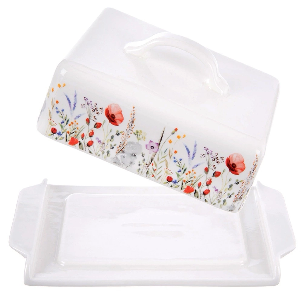 Maselniczka porcelanowa biała MAKI