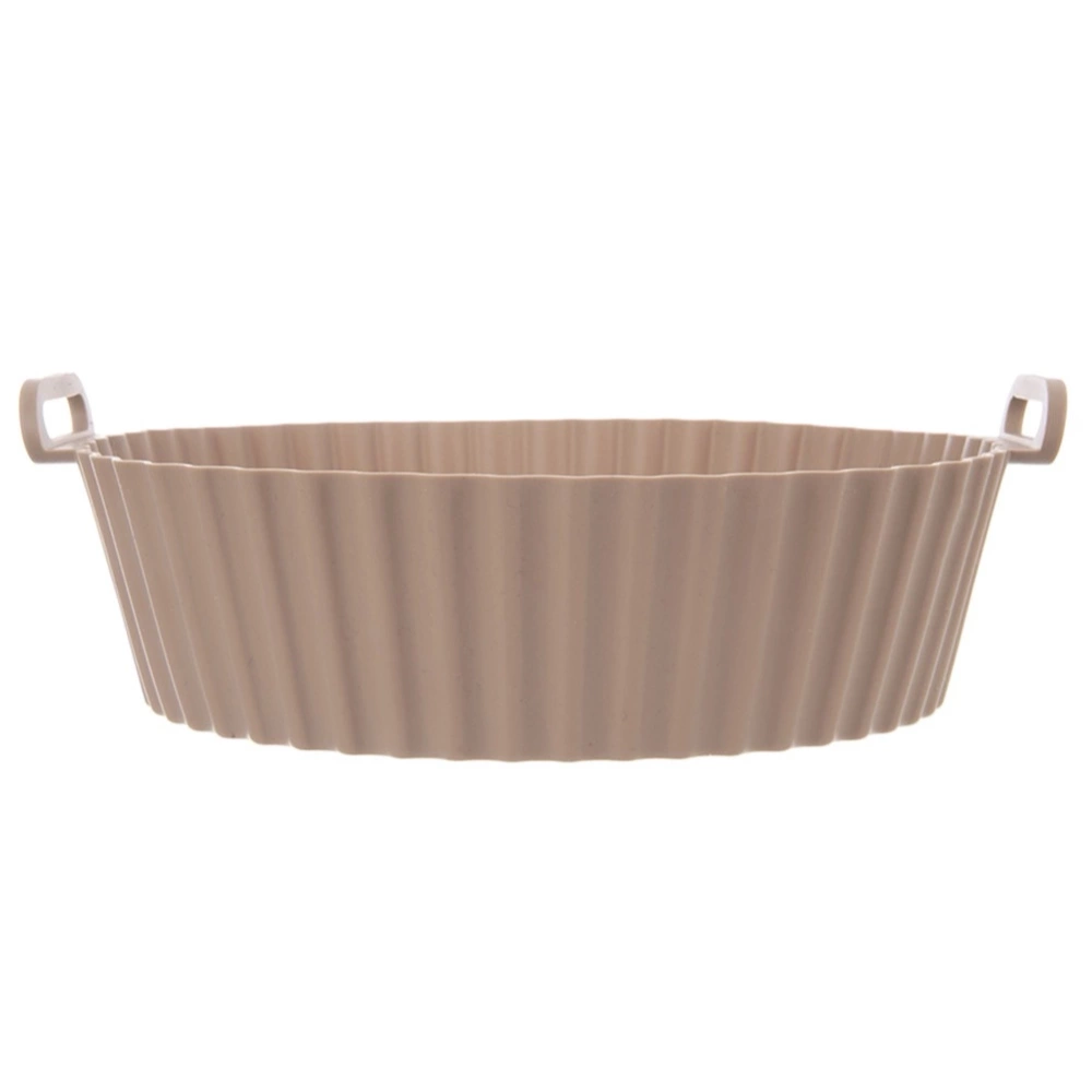 Wkład do frytkownicy Air Fryer beztłuszczowej silikonowy beżowy 23 cm