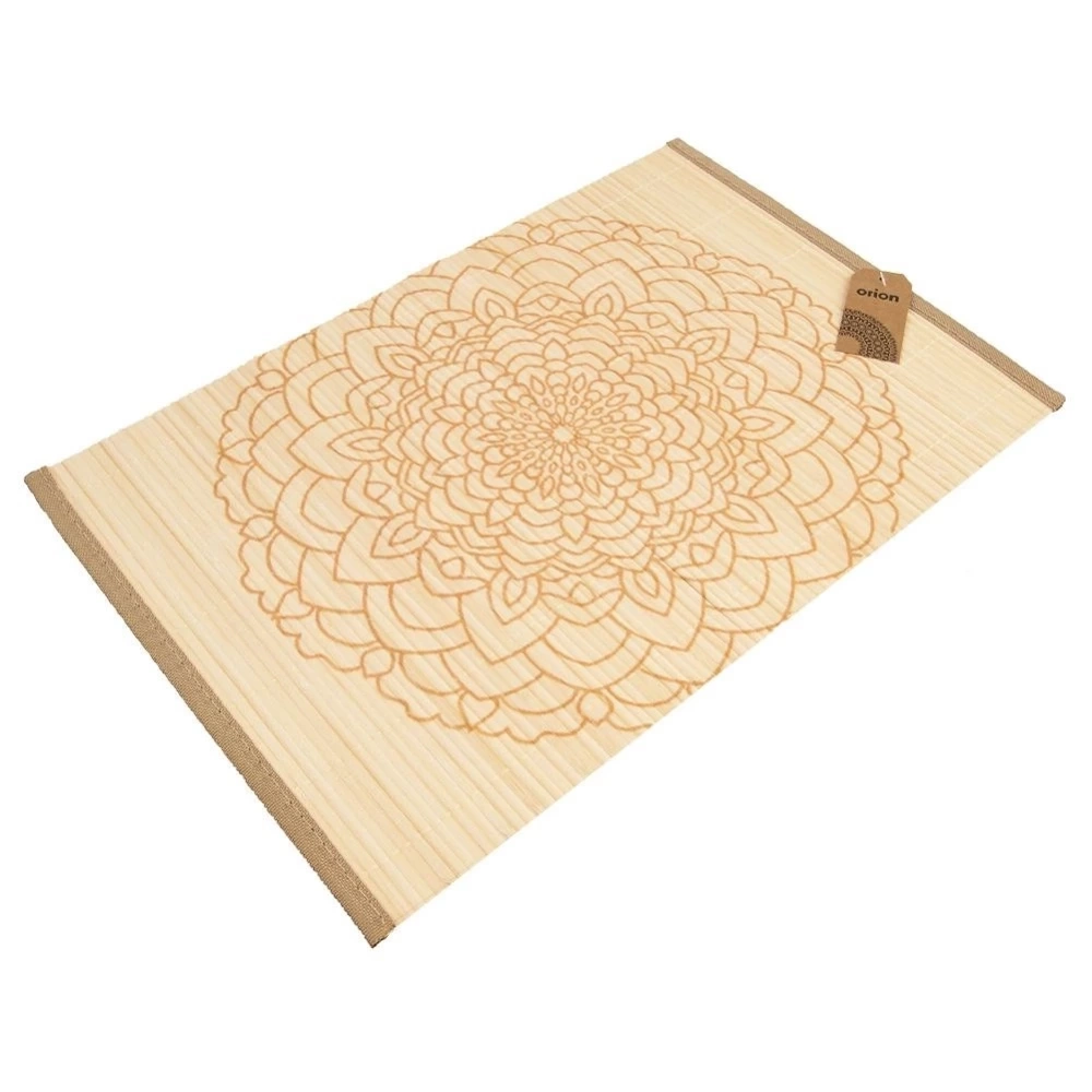 Podkładka na stół bambusowa prostokątna zwijana MANDALA 45x30 cm