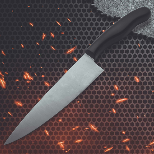 Nóż kuchenny 18 cm, ostrze do krojenia i siekania Nirosta