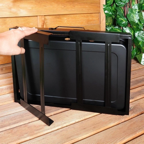 Grill węglowy składany walizka 43x29x22,5 cm