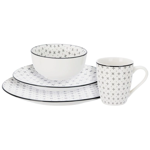 Zestaw serwis obiadowy porcelanowy 16 el.