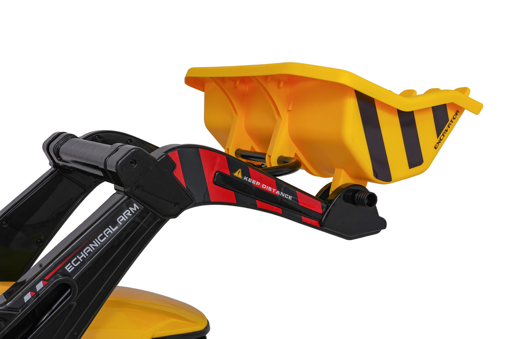 Pojazd MEGA Traktor D68 Z Przyczepką Żółty