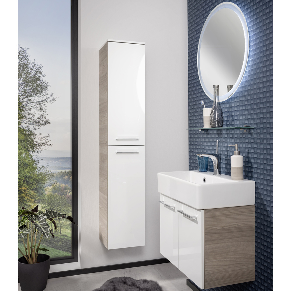 Zestaw mebli łazienkowych z umywalką ceramiczną 60 cm Lima Fackelmann