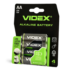 Bateria alkaliczna VIDEX LR6/AA 4 szt. Blister