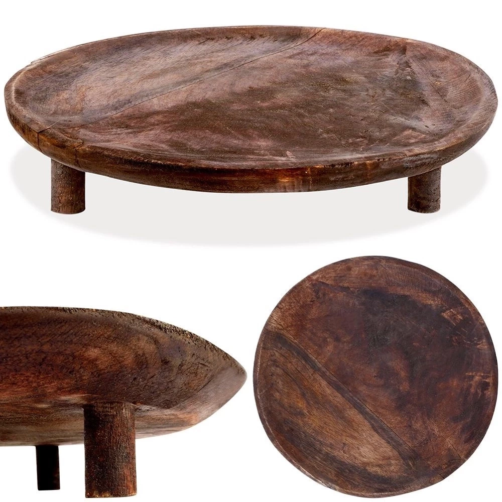 Deska do serwowania drewniana na nóżkach 30 cm