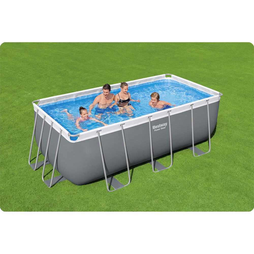 Basen ogrodowy stelażowy 412x201x122cm 18w1 Bestway 56456ND