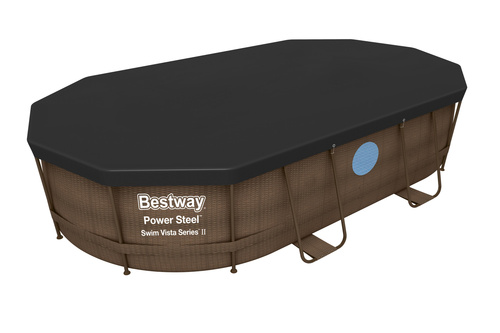Bestway POKRYWA na basen stelażowy owalny 424 x 250 x 100 cm 58425