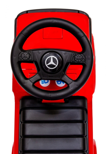 Mercedes - Benz Antos jeździk odpychacz TRUCK z funkcjami dźwiękowymi i świetlnymi - czerwony