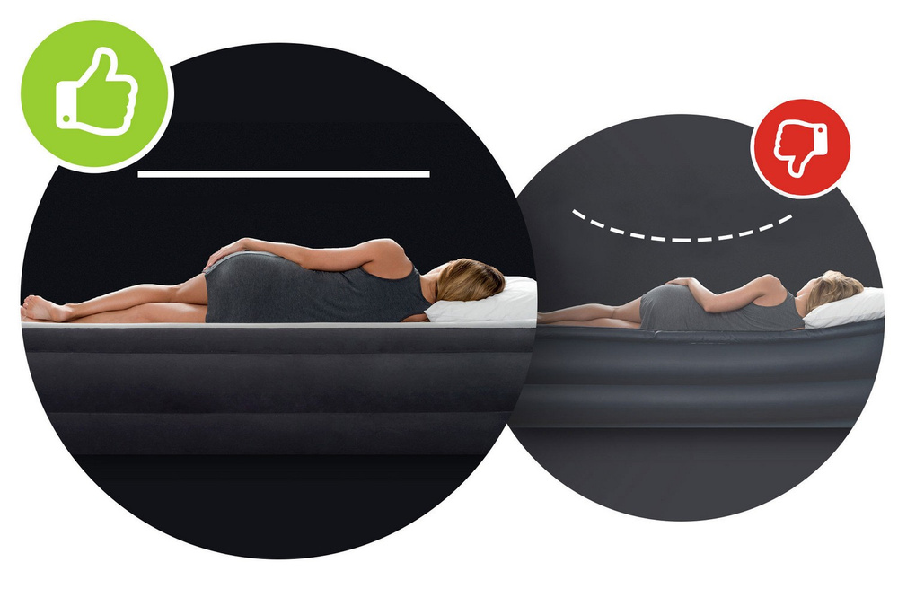 Materac dmuchany welurowy 137 x 191 x 25 Intex 64108