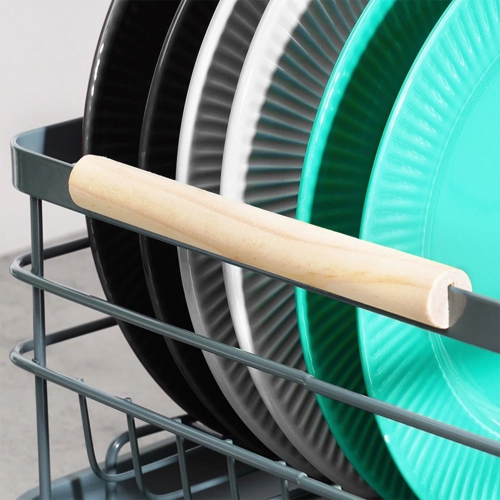 Suszarka na naczynia szara 43x28,5x14,5 cm