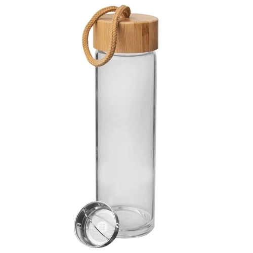 Butelka na wodę szklana z sitkiem 450 ml