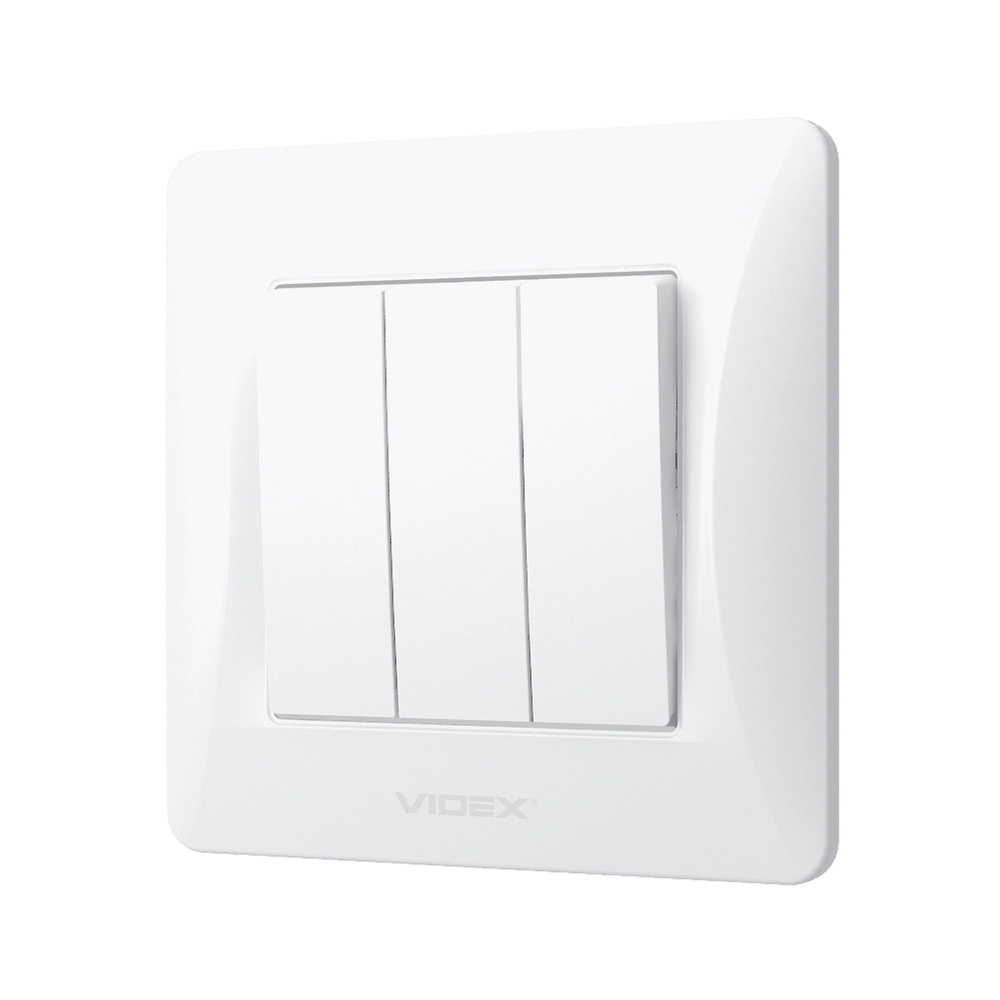 Przełącznik 3-krotny biały VIDEX BINERA