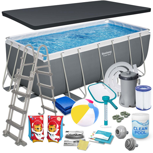 Basen ogrodowy stelażowy 412x201x122cm 18w1 Bestway 56456ND