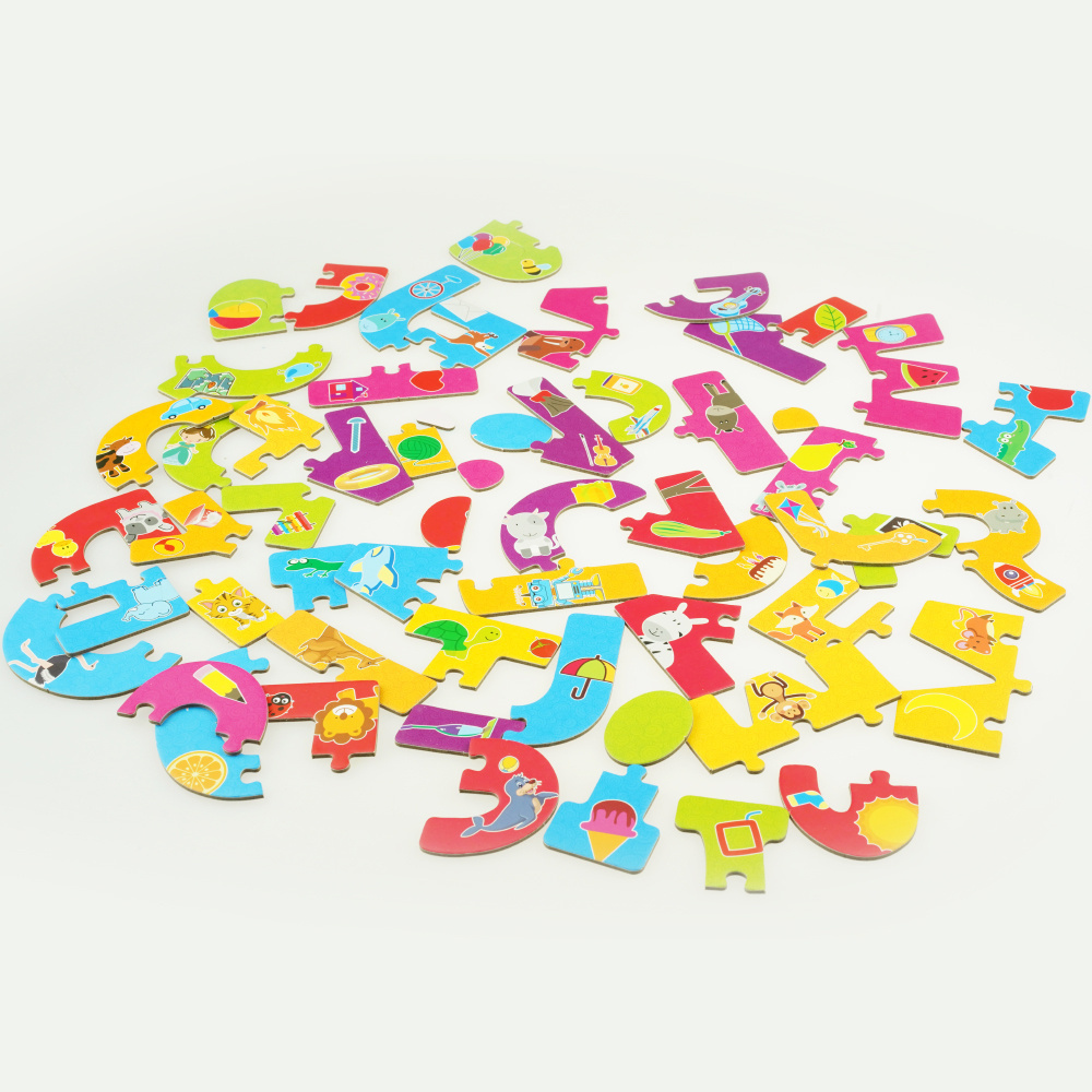 Układanka puzzle dla najmłodszych alfabet