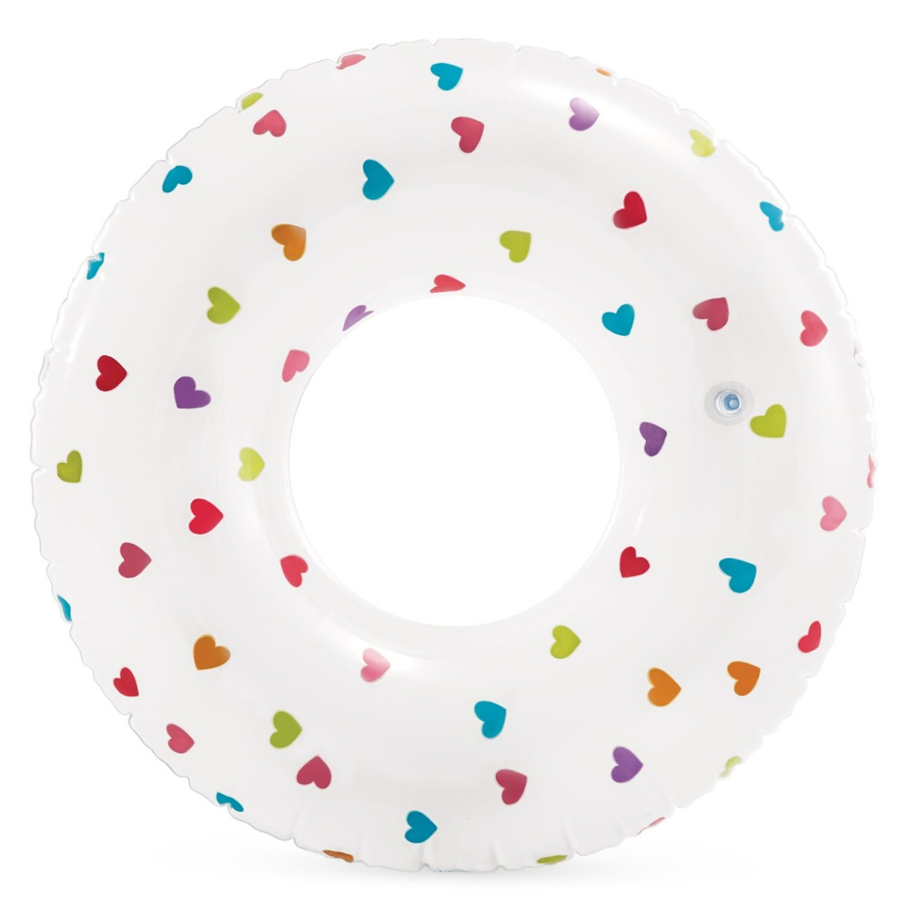 Koło do pływania dmuchane kwiatki 81 cm Intex 59259 biały