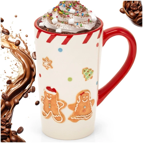 Kubek ceramiczny piernikowy ludzik 570 ml