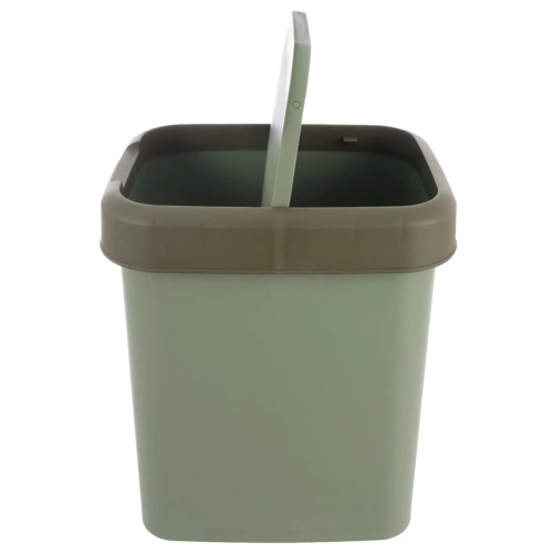 Kosz na śmieci plastikowy zielony 12 l