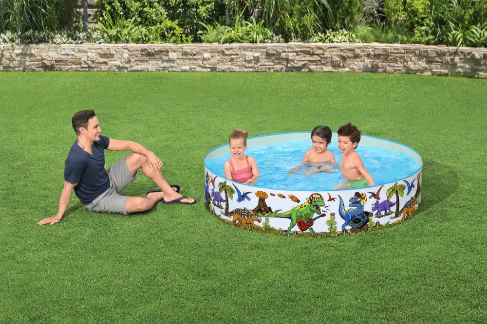 Bestway Basen rozporowy Ogrodowy brodzik DINOZAURY 183 x 38cm 55022