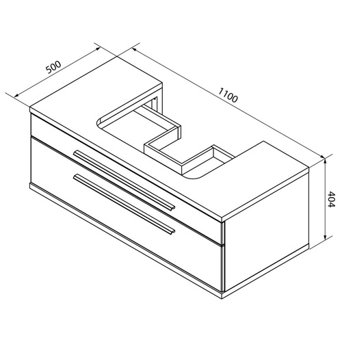 Zestaw mebli łazienkowych z serii Stanford z szafką lustrzaną 3D dąb naturalny Fackelmann
