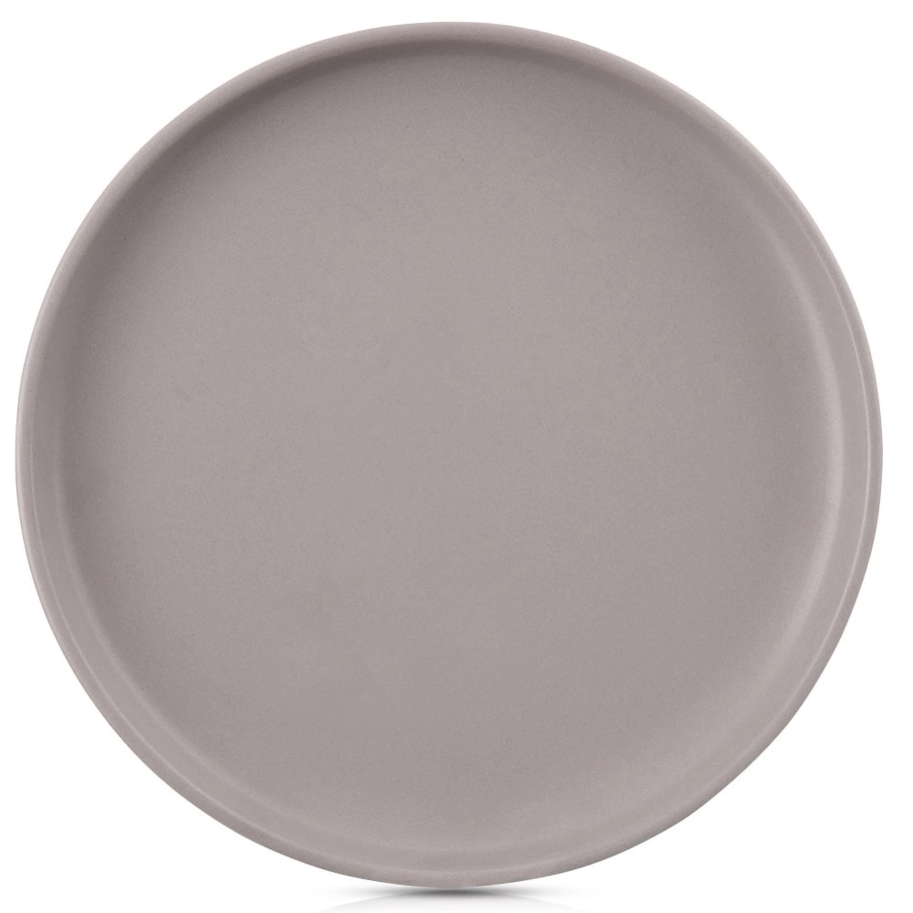 Talerz obiadowy płytki ceramiczny szary SKANDI 26,5 cm