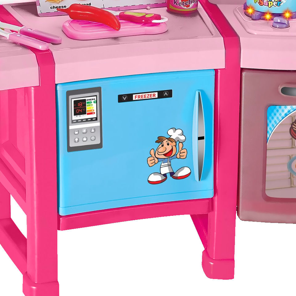 Duża kuchnia dla dzieci akcesoria sztućce garnki