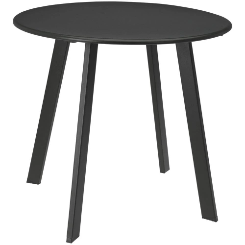 Stolik balkonowy metalowy szary okrągły 50x45 cm