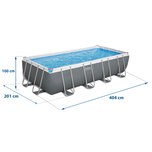 Basen ogrodowy stelażowy 404 x 201 x 100 cm 10w1 56442 Bestway